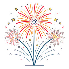 fireworks in the sky