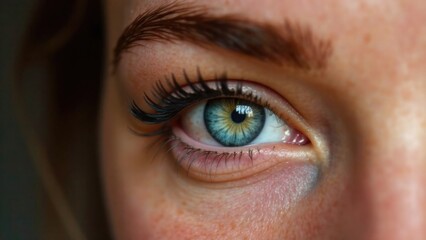 Close-Up of a Woman's Eye. Natural beauty. National Lash Day. World Health Day. International Women's Day. Self-Care Awareness Month