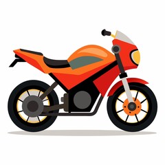 scooter illustration with white background