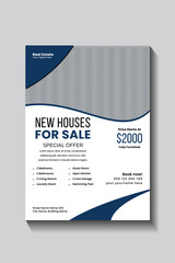 real estate house social media post or square banner flyer template