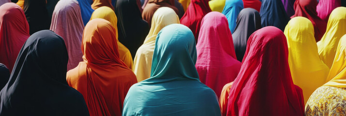 World Hijab Day, Muslim traditional women's clothing, girl in hijab