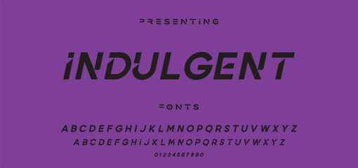 Creative font. Modern abstract digital tech font. Logo creative font, type, technology, movie, digital, music, movie. Fonts and illustration in vector format.