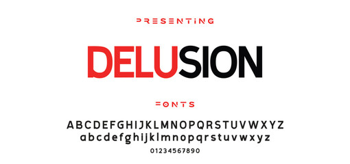 Creative font. Modern abstract digital tech font. Logo creative font, type, technology, movie, digital, music, movie. Fonts and illustration in vector format.