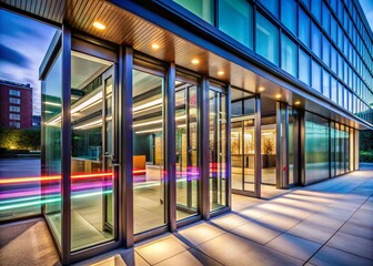 Stunning Long Exposure Photography of UK Steel Bifold Doors, Glass Fronted Modern Design, Architectural Details, Interior Exterior Views