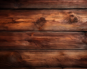 Naklejka premium This close-up of a rustic wooden surface is ideal for backdrops or textures because it has warm tones and rich textures