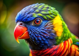 Naklejka premium Stunning Parrot Portraits: Captivating Bird Eye Images - High-Resolution Photography
