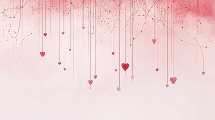 Valentine's Day Themed Background, Generative AI