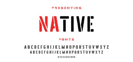 Creative font. Modern abstract digital tech font. Logo creative font, type, technology, movie, digital, music, movie. Fonts and illustration in vector format.
