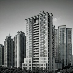 Obraz premium city skyscrapers