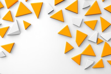 A minimalist design of interlocking geometric triangles, rendered in black and white with a clean, modern aesthetic