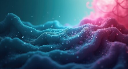 Fototapeta premium Deep Plum and Platinum gradient background with Soft Pearlized Teal light, giving a soft organic abstraction effect in high-quality digital art style.