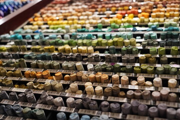 collection of colorful oil pastels