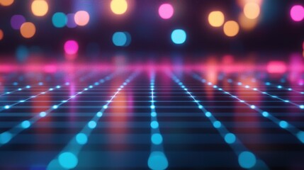 Neon Grid: Futuristic Cyberpunk Lightscape