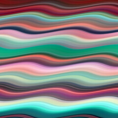 Wavy pattern of lines, colorful waves abstract background element