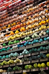 collection of multicolored oil pastels on display