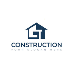 Fototapeta premium Real Estate construction building Repair logo vector