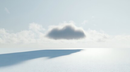 Obraz premium Single cloud, light sky, shadow.