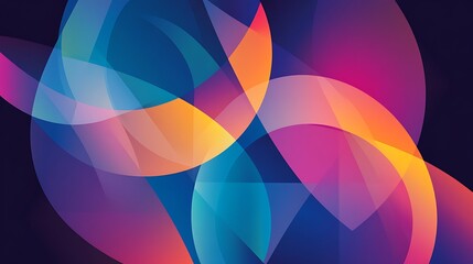 Abstract geometric shapes.