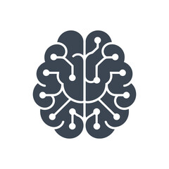Digital Brain Icon
