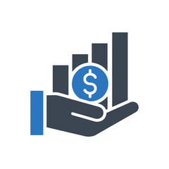 Finance Growth Hand Icon