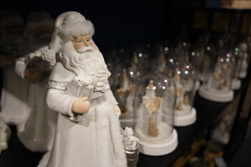 christmas toys and decorations in the store