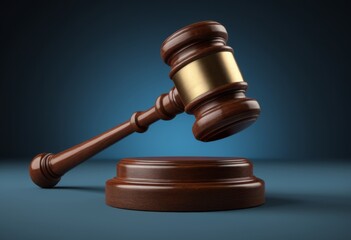 The gavel of legal justice