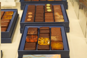 french macaroons and fancy chocolate sweets