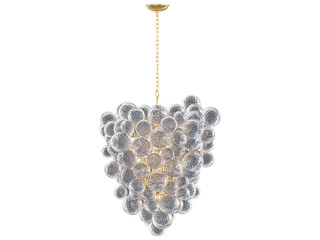 RH Talia Entry Chandelier - Elegant Lighting Fixture Against Black Background