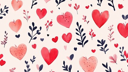 Valentine's Day Themed Background, Generative AI