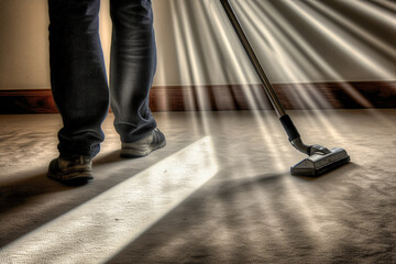 Obraz premium Cleaning a dirty environment