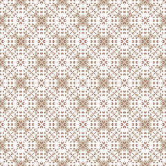 Beautiful Christmas seamless vector snowflake texture on orange background. Monochrome seasonal pattern for wrapping paper, greeting cards, invitations, gift boxes and web background.