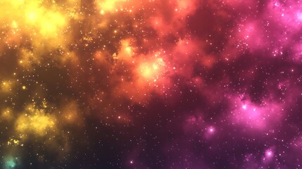 Fototapeta premium Colorful, sparkly nebula with gradient.