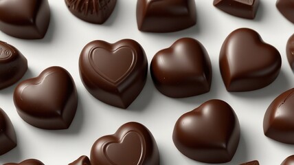 PNG Heart-Shaped Chocolates, Isolated