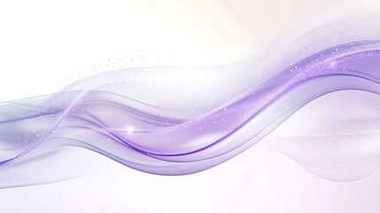 Obraz premium Lavender Waves with Sparkling Dust Abstract Design