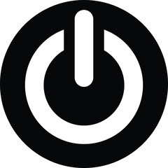 On off power button. Switch on switch off icon. Press start button sign. On off  switch vector circle symbol. vector illustration.