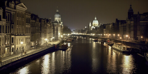 Naklejka premium Aerial view of city landscape