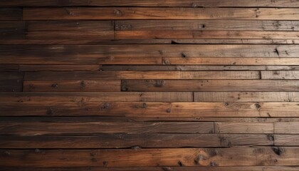 Fototapeta premium Distressed wood planks, horizontal grain showing wear, detail, grain
