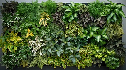 Living Wall of Lush Greenery