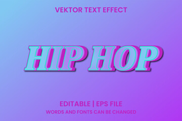 Fototapeta premium Editable hip hop effect text