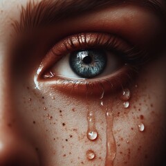 Tear Filled Eyes Eyes brimming with unshed tears full of emotion