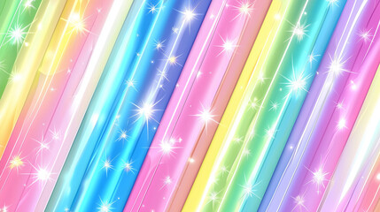 Colorful Pastel Rainbow Stripes with Sparkling Glitter Effects, Ideal for Whimsical Backgrounds, Festive Designs, and Creative Projects