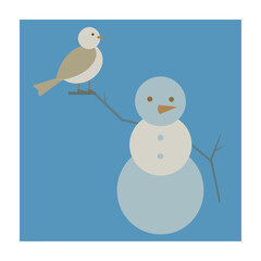 Winter season concept vector illustration