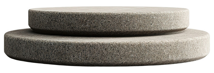 stone podium isolated