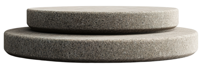 stone podium isolated