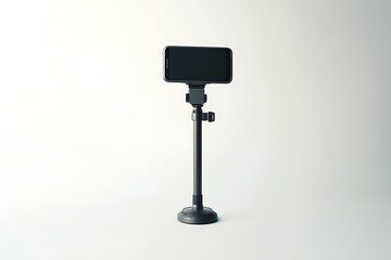 smartphone with stabilizer on white backgound