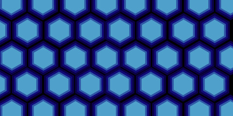 Fototapeta premium Honeycomb Grid tile random background or Hexagonal cell texture