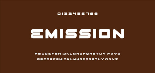 Creative geometric modern urban alphabet font. Digital abstract futuristic, fashion, sport, minimal technology typography.