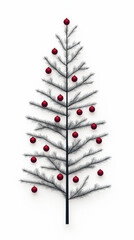 Classic Realistic Christmas Tree Design