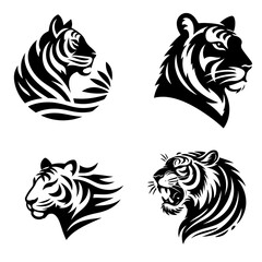 tiger head vector