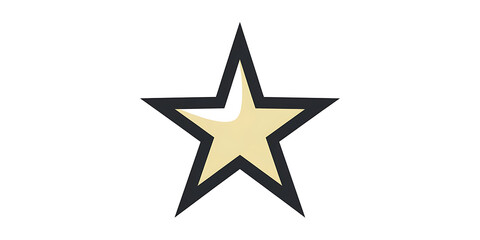 Obraz premium A cutout png design asset of a star isolated on a white background